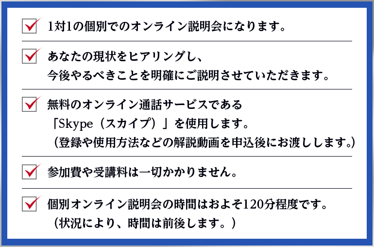 オンライン説明会の内容