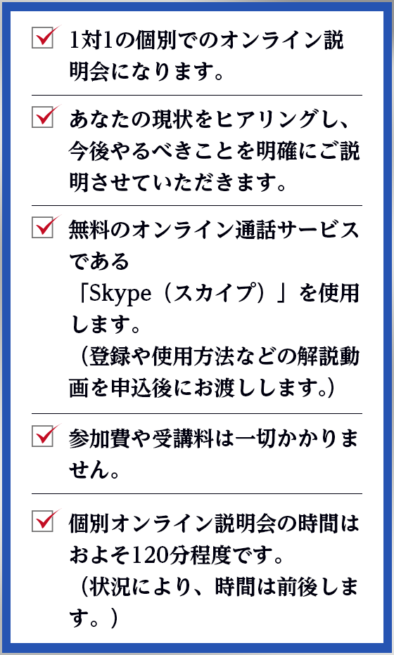オンライン説明会の内容